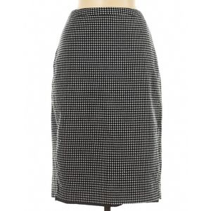 Checkered Pencil Skirt